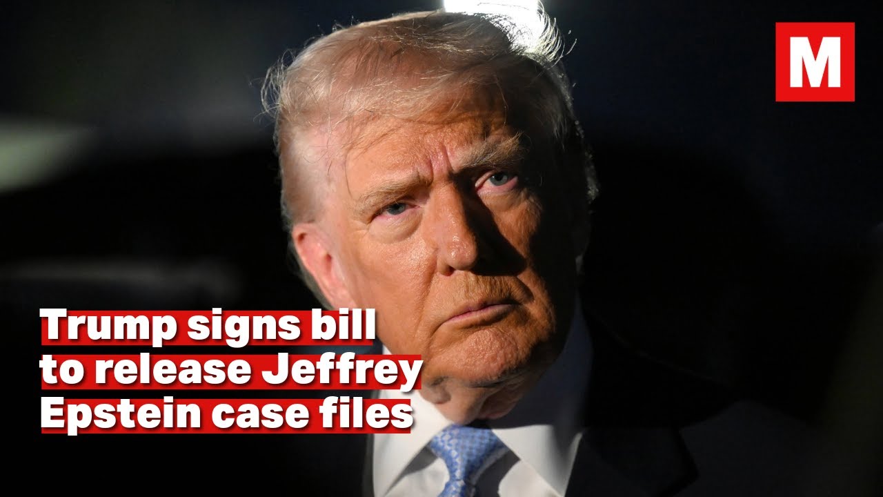 Trump signs bill to release Jeffrey Epstein case files - YouTube