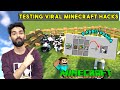 TESTING VIRAL MINECRAFT HACKS - IT'S SHOCKING [HINDI]