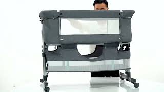 Installation operation video of baby bedside sleeper