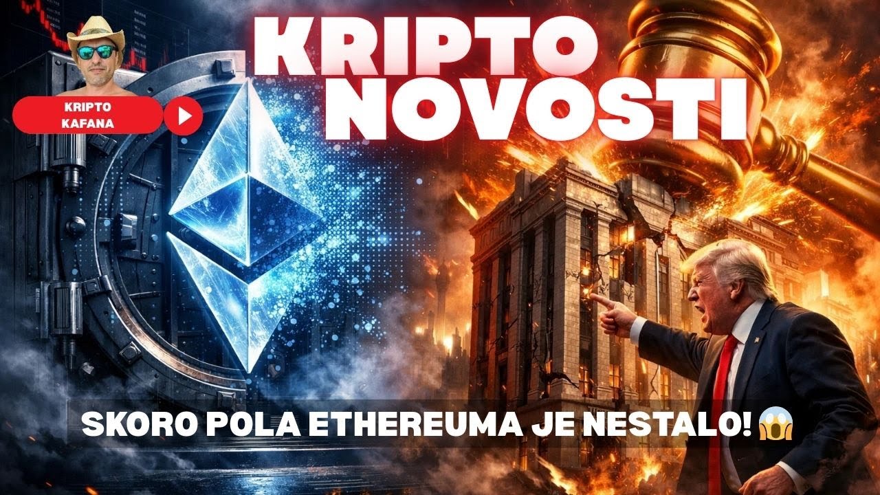Kripto novosti - SKORO POLA ETHEREUMA JE NESTALO! 😱