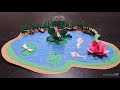 How to make kids craftspaper pond