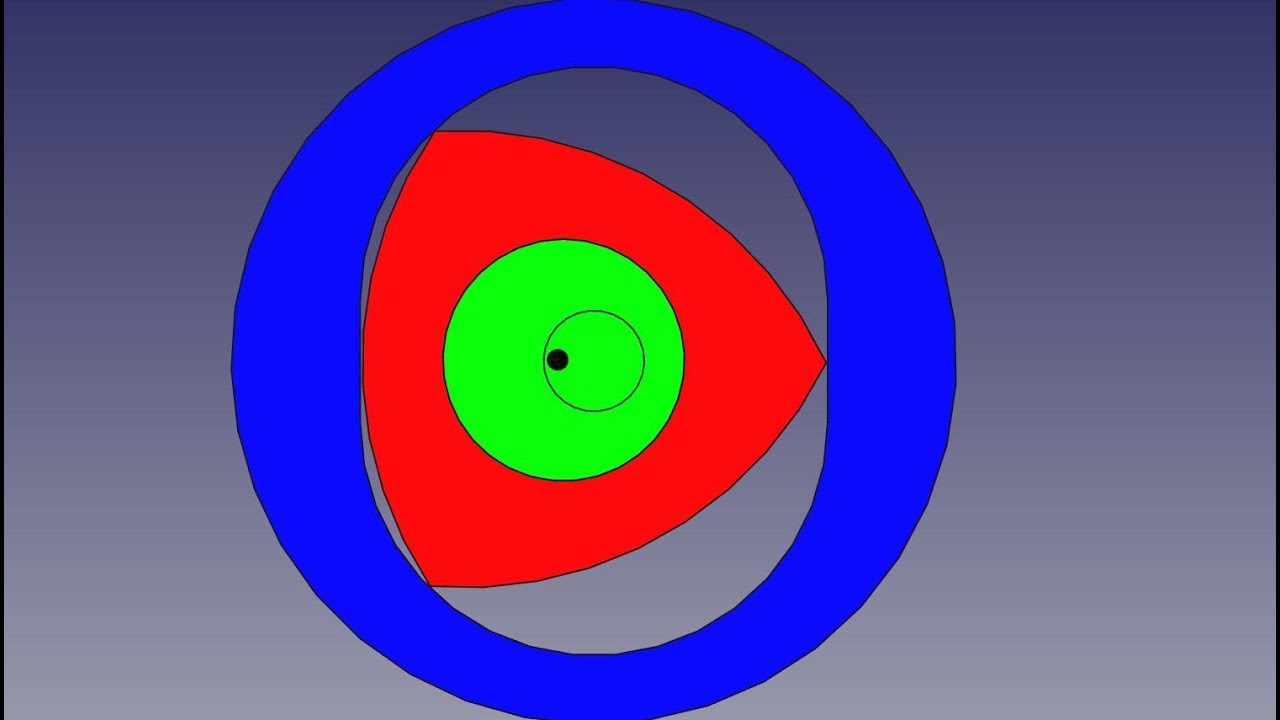 FREECAD 172 ROTARY ENGINE WANKEL rev 1 YouTube