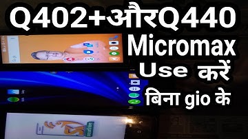 Micromax q 402+ used without jio Sim second sim net on how to work without jio  Raman Singh mobile