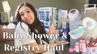 Baby Shower and Registry Haul - first time mom!💕🍼