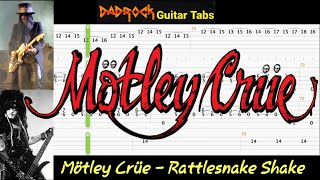 Rattlesnake Shake - Motley Crue - Guitar + Bass TABS Lesson