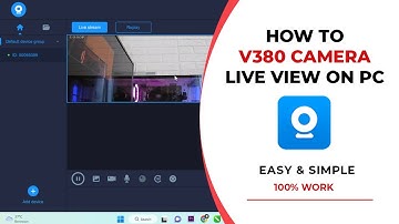 How to Live View V380 Wifi Camera on PC