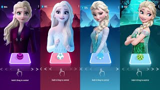 Into the unknown - Show Yourself - Let It Go - Frozen Fever | Elsa Songs | Tiles Hop | EDM Rush |