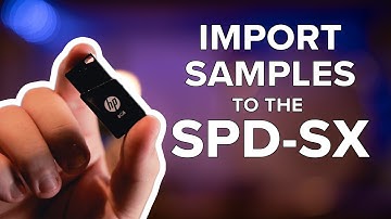Roland SPD-SX - How To Import Audio with a USB Stick 2022