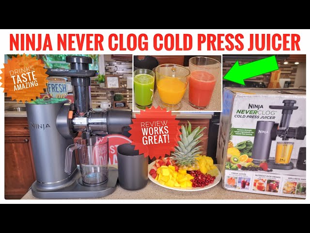 Ninja JC151 NeverClog Cold Press Juicer, Powerful Slow Juicer with