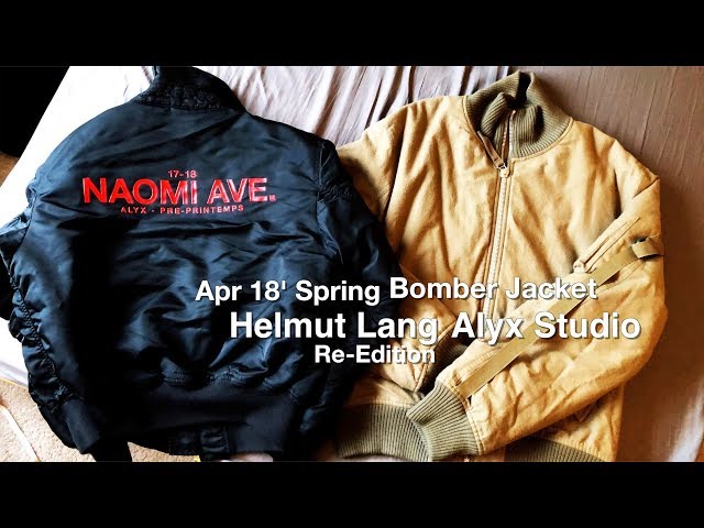 Spring Bomber Jacket Ft. Helmut Lang | Alyx Studio - YouTube