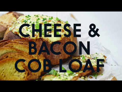 Cheese and bacon cob loaf