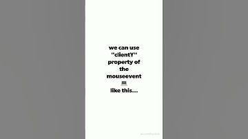 Learn How to Get Mouse Position in JavaScript with Ease #Shorts