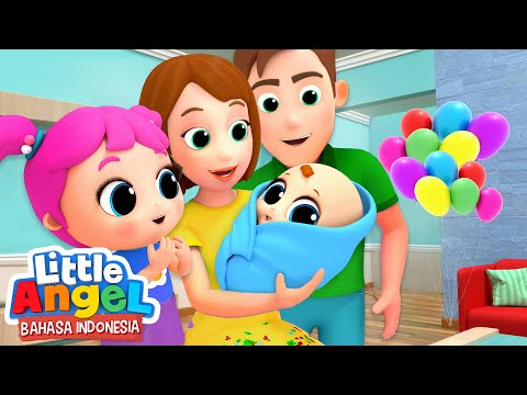 Bertemu dengan Adik Bayi Baru  | Kartun Anak | Little Angel Bahasa Indonesia