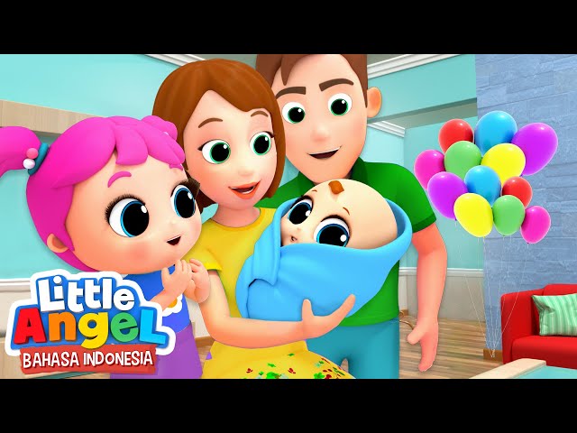 Bertemu dengan Adik Bayi Baru  | Kartun Anak | Little Angel Bahasa Indonesia class=