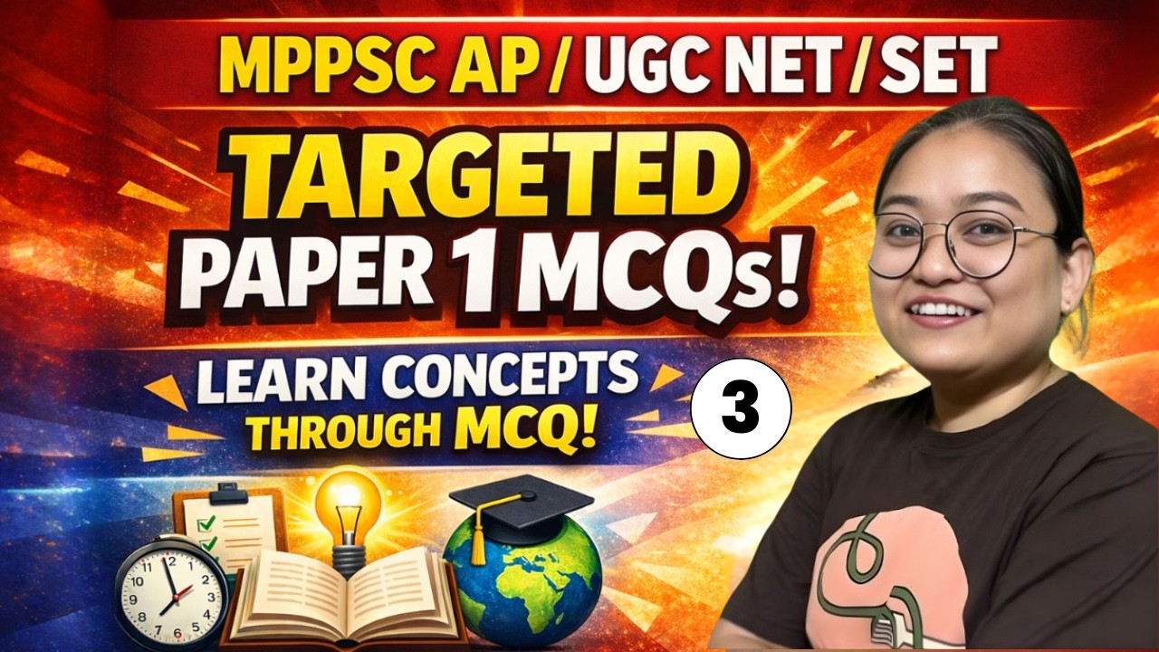 MPPSC AP/UGC NET/SET Paper 1 MCQs Practice | Learn Concepts Through Questions | Shiksha Niti