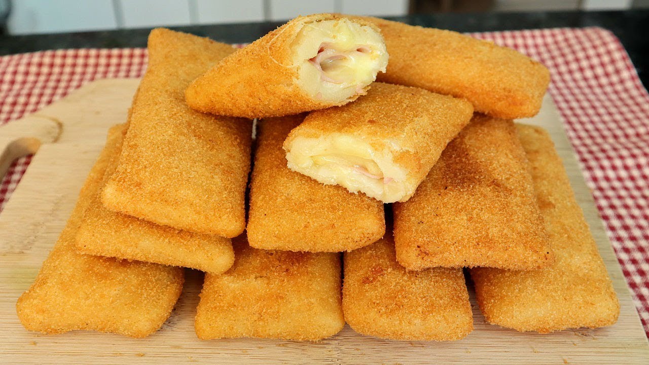 CIGARRETE DE PRESUNTO E QUEIJO I LANCHE DELICIOSO E FÁCIL