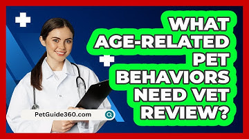 What Age-Related Pet Behaviors Need Vet Review?