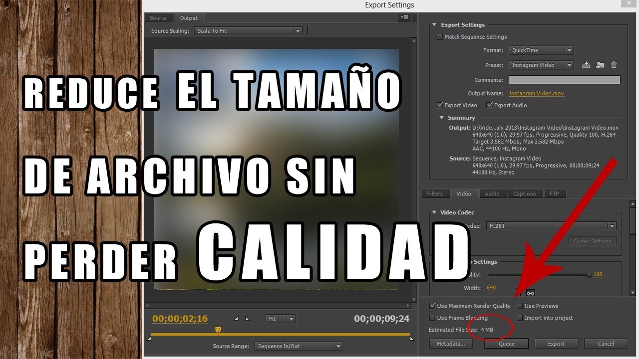 Como hacer un video menos pesado sin perder calidad Como hacer un video menos pesado sin perder calidad