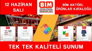 BİM 12 HAZİRAN 2020 - BİM AKTÜEL ÜRÜNLER - (BİM Bu Hafta Neler Var)