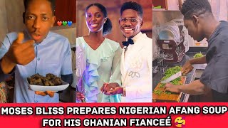 AWW! 🥰 Moses Bliss Prepares Afang Soup For His Wife-to-be Marie WiseBorn | Moses Bliss Engagement