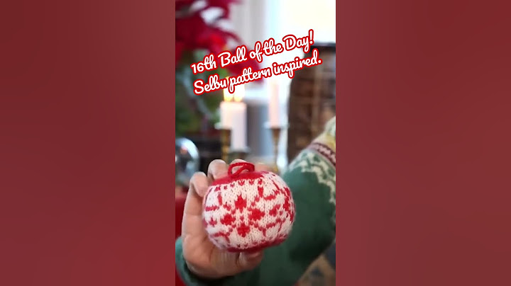 Christmas Ball, inspired by the Selbu pattern ARNE & CARLOS