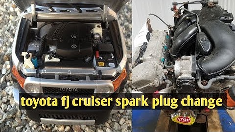 Toyota Fj Cruiser Spark Plug Change  by Saudi Arabia Riyadh SHEPON car mechanic vlog
