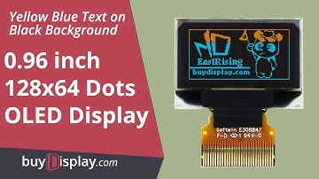 128x64 Yellow+Blue 0.96 inch OLED Display Panel SPI +I2C SSD1306 Controller