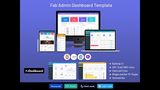 Responsive Admin Dashboard Web App Template – Fab