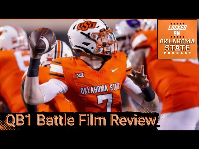 Oklahoma State QB Film Review Gunnar Gundy - Garret Rangel - Alan Bowman Battle - YouTube