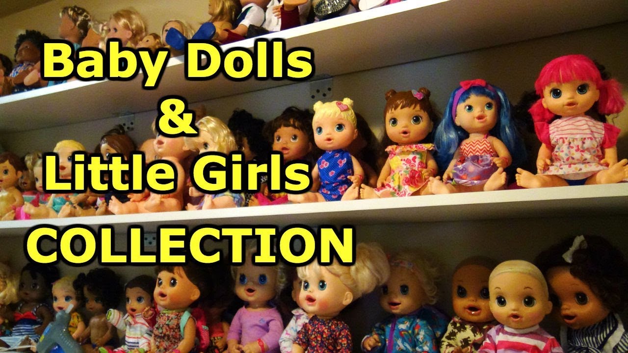 baby dolls and little girl