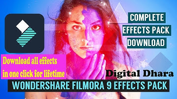 How to download all Filmora Effect in one click | Filmora video editor all effects for free |