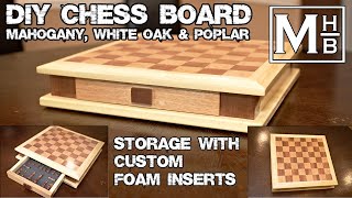 DIY Chess Board With Storage & Custom Foam Inserts