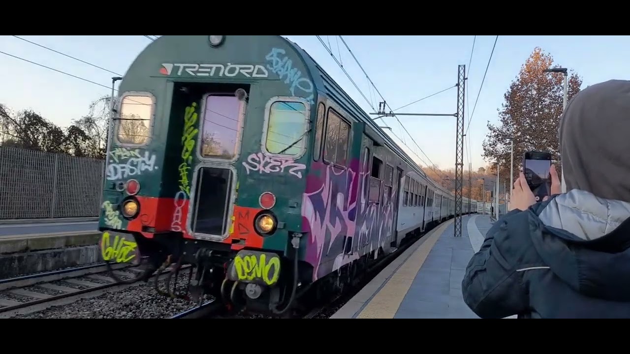 UNA RACCOLTA DI ULTIME CARROZZE MDCV S11 SULLA MILANO - CHIASSO DA NOVEMBRE. ADDIO CARROZZE MDCV 🥲🥲