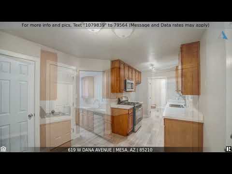 619 W DANA Avenue, Mesa, AZ home video tour