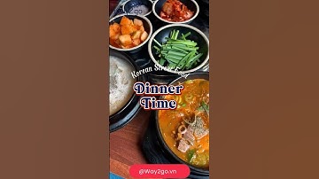Ăn gì vào buổi tối ở Hàn Quốc - Food Tour Hàn Quốc | Way2go 🍝🥣 #way2go #travelkorea #simdulich