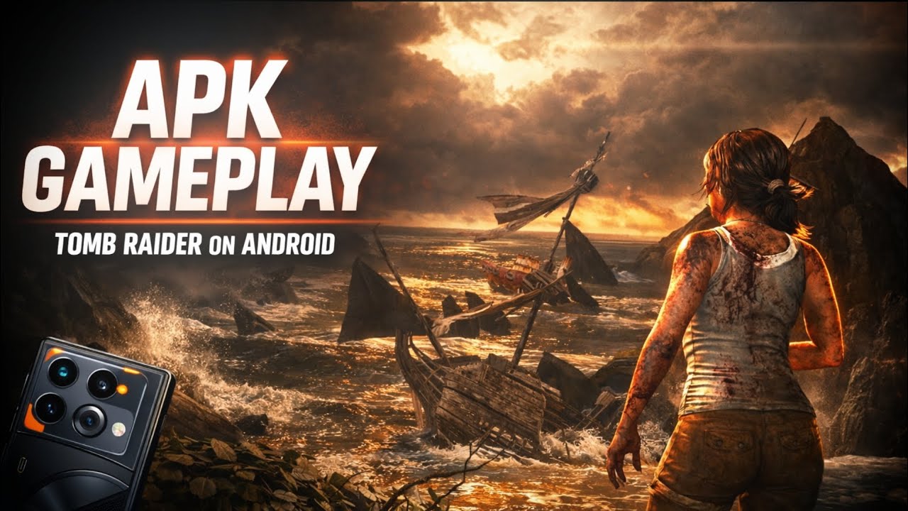 Геймплей Tomb Raider на мобильном устройстве на GT 20 Pro 