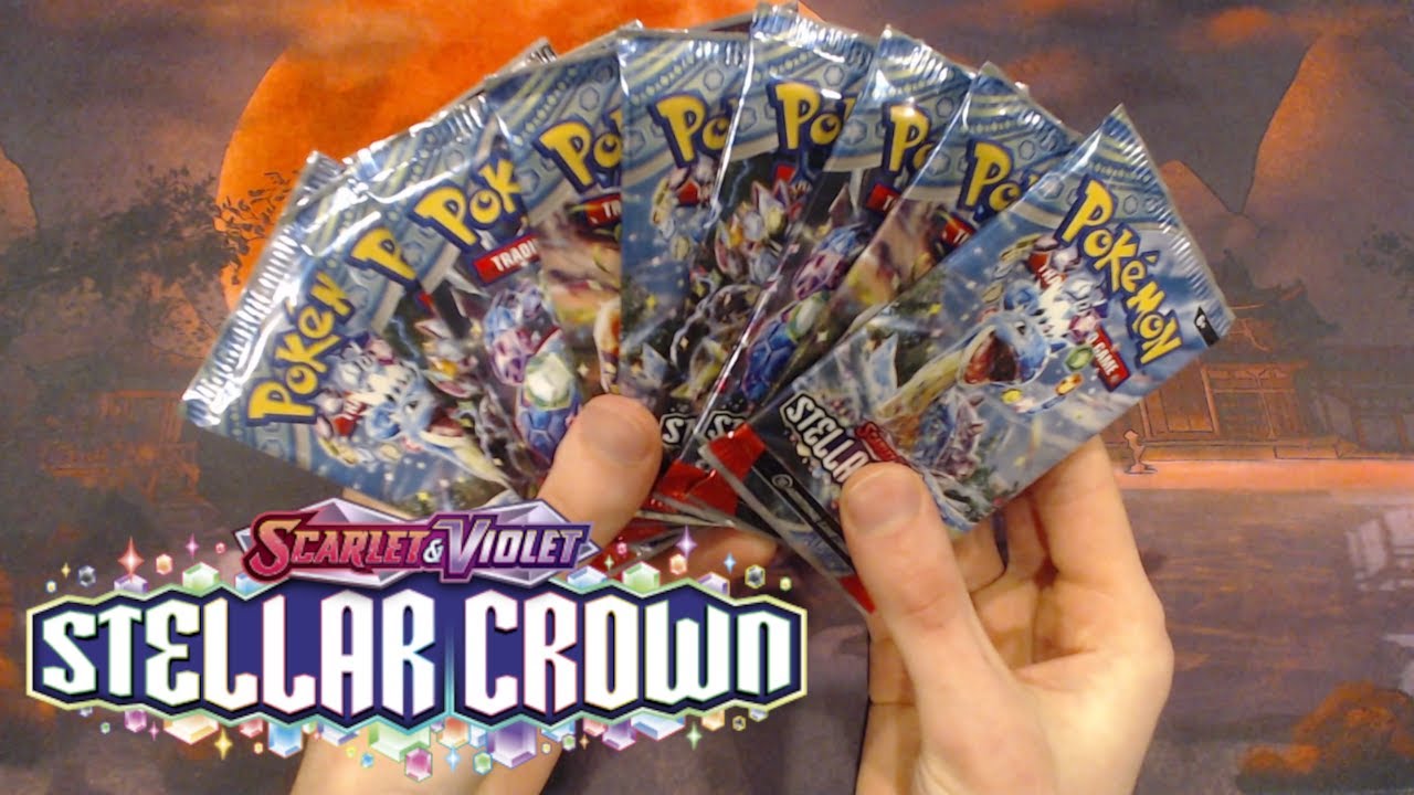 BEST STELLAR CROWN BOX EVER! Pokemon Pack a Day Packs 1-9 (Episode 1)