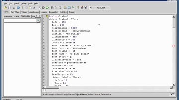 Custom Dialogs Part 2 - More Objects and Method Event Handlers