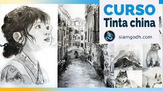 Curso Online de TINTA CHINA para principiantes 🎨