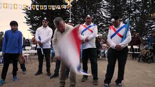 Cruz de mayo de Los Maitenes 2023. Saludo del baile de Pucalán