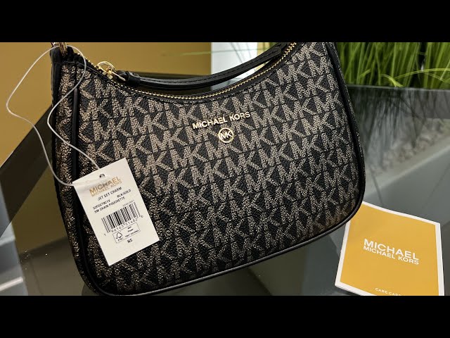 UNBOXING MICHAEL KORS - Jet Set Medium Chain Pouchette black 