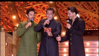 Heartwarming Conversations Between Sharukh Khan Salman and Aamir Khan at Anant Ambani PreWedding
