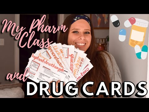 COME TO PHARMACOLOGY CLASS WITH ME! How do I STUDY and make DRUG CARDS? | NURSING SCHOOL 2020