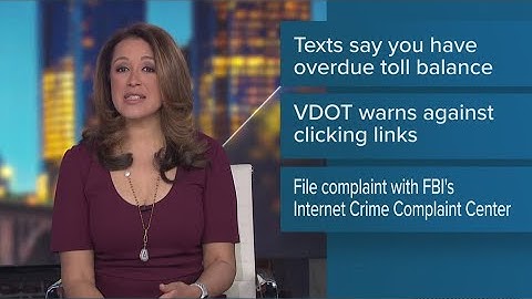 VDOT warning of new toll scam texts