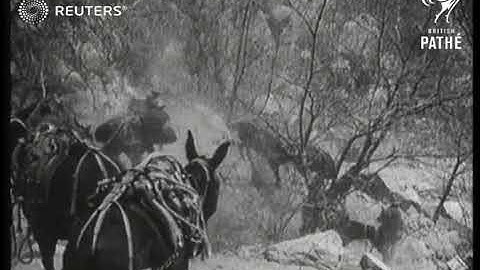 Empire Army troops advance on Keren (1941)