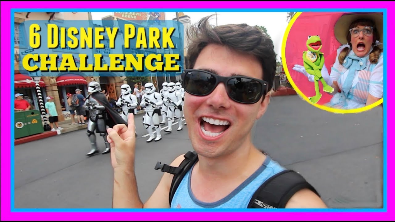 6 DISNEY THEME PARKS IN 1 DAY CHALLENGE | Disney World Vlog - YouTube