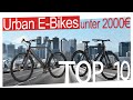 Beste Urban E-bike Neuheiten unter 2000€ top10