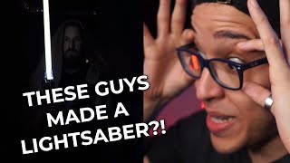 These Guys MADE A REAL STAR WARS LIGHTSABER | Aqwa Reacts to Hacksmith 4000° PLASMA LIGHTSABER BUILD