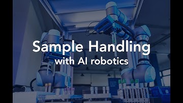 Automated sample reception with AI robotics