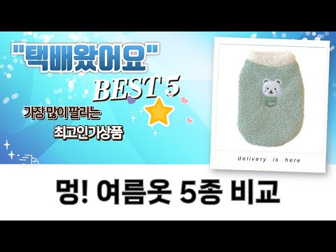 강아지 여름옷 하울! 스트라이프 하네스 티셔츠 5종 비교  추천